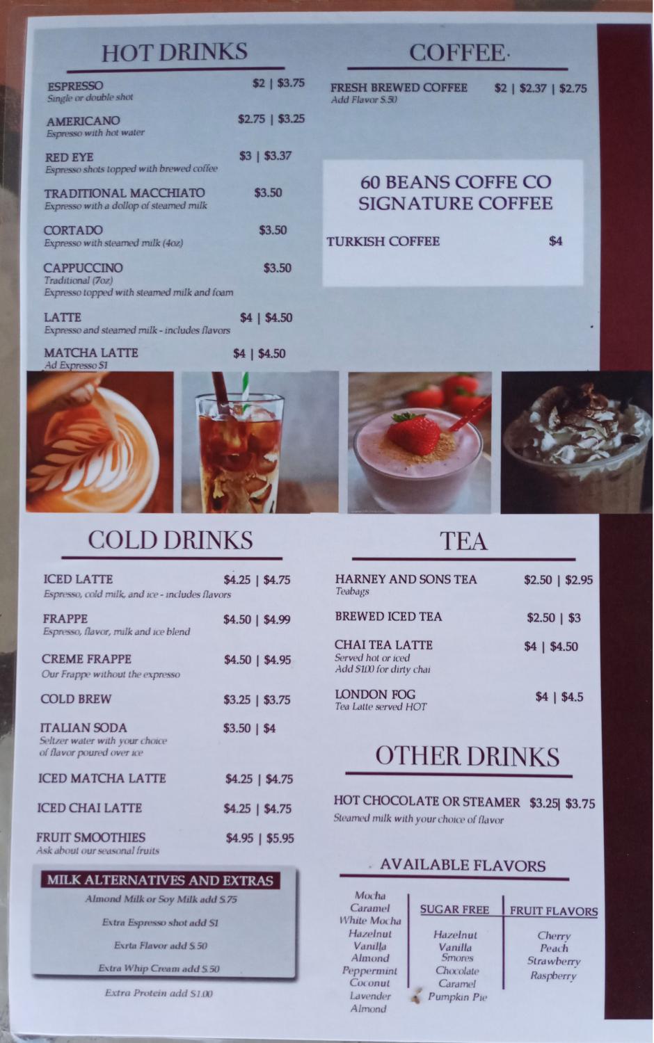 Menu Coffee
