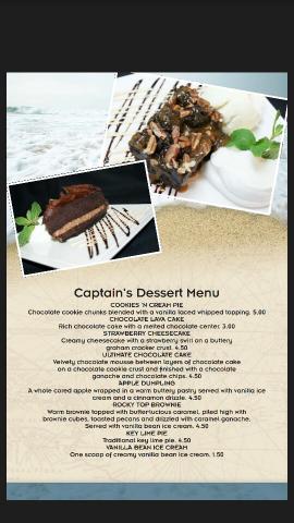 Dessert Menu